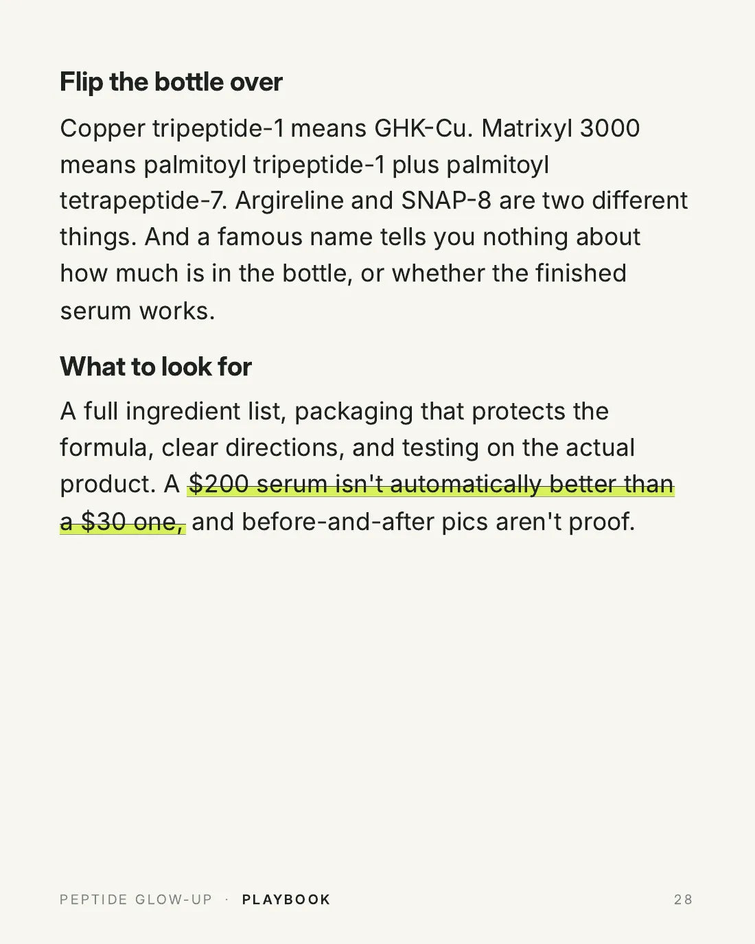 Finding a serum worth keeping